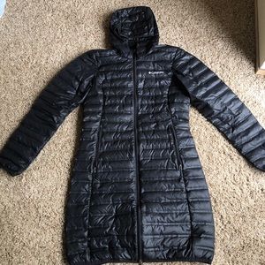 Columbia Sportswear Long black down puffer jacket